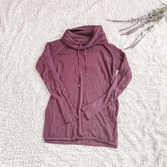 Artisan NY Maroon purple long turtle neck knitted warm sweater - Picture 1 of 6